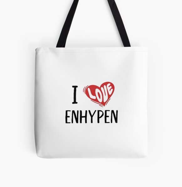 I Love Enhypen All Over Print Tote Bag RB3107 Sản phẩm ngoại tuyến Hàng hóa Enhypen