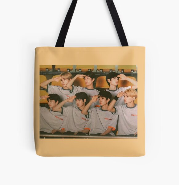 ENHYPEN Group Photo All Over Print Tote Bag Sản phẩm RB3107 Offical Enhypen Merch