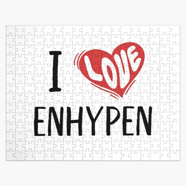 I Love Enhypen Jigsaw Puzzle RB3107 product Offical Enhypen Merch