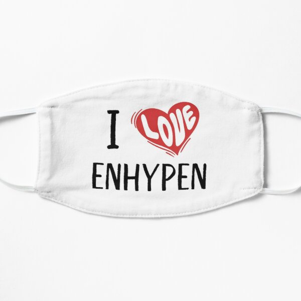 I Love Enhypen Flat Mask RB3107 product Offical Enhypen Merch